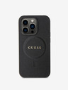 Guess PU Saffiano MagSafe Rückseite Hülle für iPhone 15 Pro Black Handyhülle