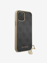 Guess Guess 4G Charm Back Cover für iPhone 12/12 Pro 6.1 Grau