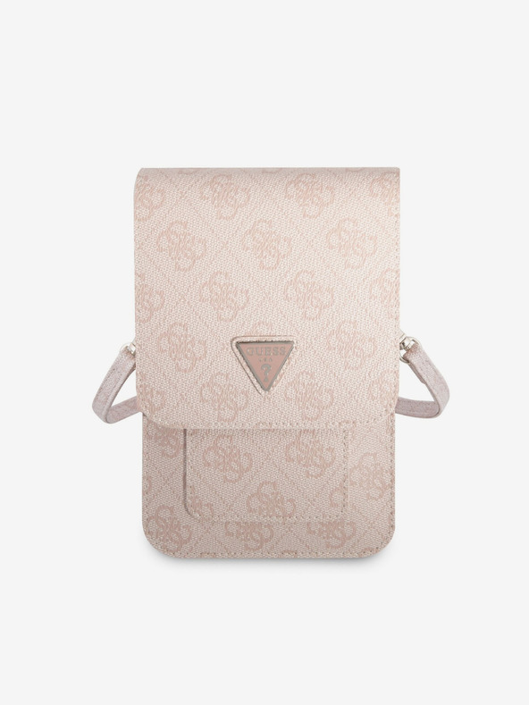 Guess Guess PU 4G Triangle Logo Handytasche Pink