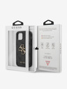 Guess Guess PU 4G Metall-Logo Rückwand für iPhone 12 Pro Max Grau