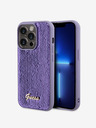 Guess Guess Pailletten Logo Rückseite für iPhone 14 Pro Max Violett