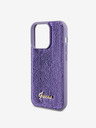 Guess Guess Pailletten Logo Rückseite für iPhone 14 Pro Max Violett