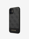 Guess PU 4G Stripe Rückseite Hülle für iPhone 11 Grau Handyhülle