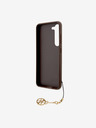 Guess Guess 4G Charm Back Cover für Samsung Galaxy S23 Braun