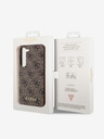 Guess Guess 4G Charm Back Cover für Samsung Galaxy S23 Braun