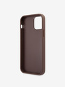 Guess Guess PU 4G Metall-Logo-Hülle für iPhone 12/12 Pro Braun