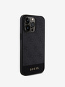 Guess Guess PU 4G Stripe MagSafe Back Cover für iPhone 15 Pro Schwarz