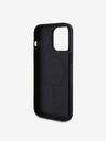Guess Guess PU 4G Stripe MagSafe Back Cover für iPhone 15 Pro Schwarz