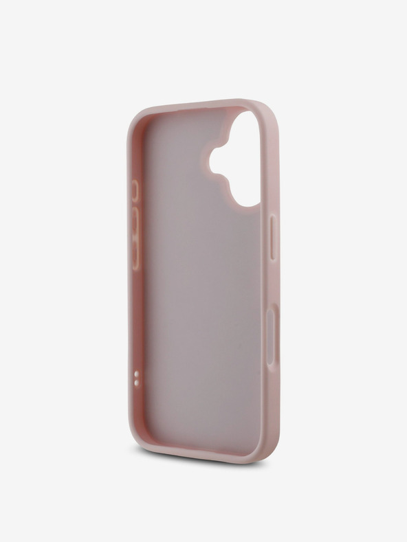 Guess Guess PU-Leder gesteppte Rückseite für iPhone 16 Pink