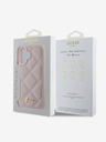 Guess Guess PU-Leder gesteppte Rückseite für iPhone 16 Pink