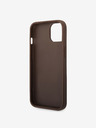Guess Guess PU 4G Metall-Logo Schutzhülle für iPhone 15 Braun