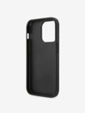 Guess Guess PU 4G Metall-Logo-Rückseite für iPhone 15 Pro Grau