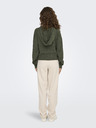 Jacqueline de Yong Khakifarbener Damen-Kapuzenpullover JDY Rue