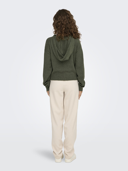 Jacqueline de Yong Khakifarbener Damen-Kapuzenpullover JDY Rue