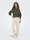 Jacqueline de Yong Khakifarbener Damen-Kapuzenpullover JDY Rue