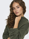 Jacqueline de Yong Khakifarbener Damen-Kapuzenpullover JDY Rue