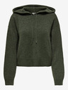 Jacqueline de Yong Khakifarbener Damen-Kapuzenpullover JDY Rue