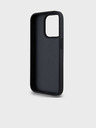 DKNY PU Leder Checkered Pattern und Stripe Back Cover für iPhone 12/12 Pro Schwarz DKNY