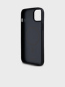 DKNY PU Leder Wiederholungsmuster Stack Logo Magsafe Schutzhülle für iPhone 13 Schwarz DKNY