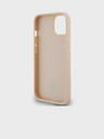 DKNY Rückseite aus PU-Leder mit Karomuster und Streifen für das iPhone 14 Pink DKNY