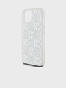 DKNY Liquid Glitter Checkered Pattern Back Cover für iPhone 15 Transparent DKNY