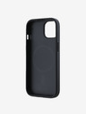 DKNY PU Leder Silber Metall Logo Magsafe Schutzhülle für iPhone 13 Schwarz DKNY