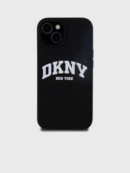 DKNY Liquid Silicone Arch Logo MagSafe Back Cover für iPhone 11 Schwarz DKNY