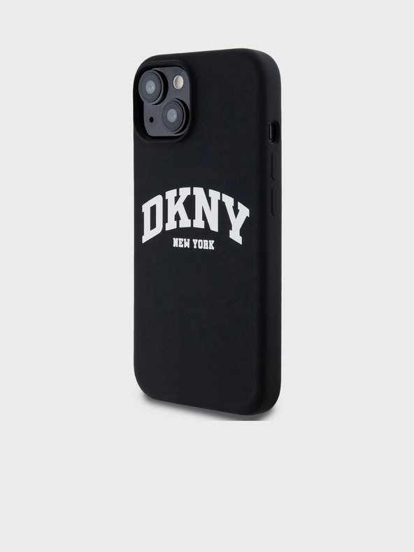 DKNY Liquid Silicone Arch Logo MagSafe Back Cover für iPhone 11 Schwarz DKNY