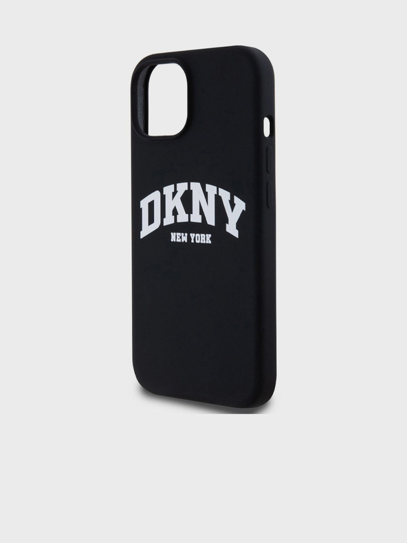 DKNY Liquid Silicone Arch Logo MagSafe Back Cover für iPhone 11 Schwarz DKNY