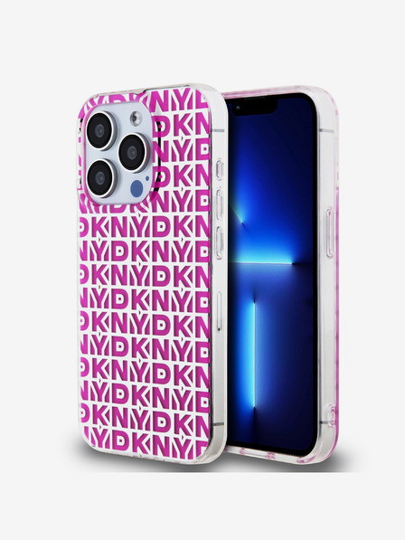 DKNY PC/TPU-Rückseite für iPhone 15 Pro Max Rosa DKNY