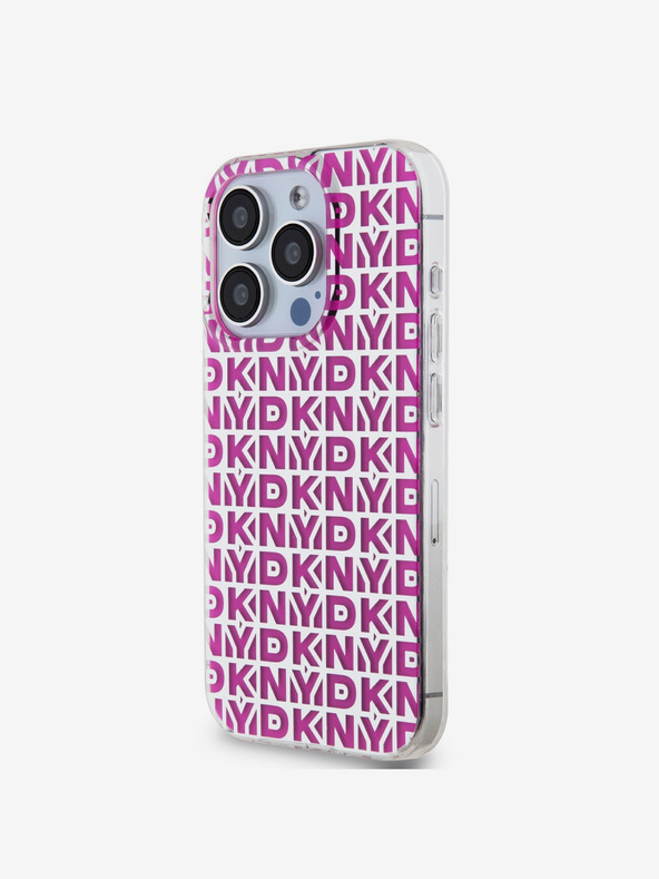 DKNY PC/TPU-Rückseite für iPhone 15 Pro Max Rosa DKNY