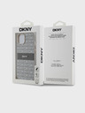 DKNY PU Leder mit tonalem Streifenmuster und Wiederholungsmuster für iPhone 14 Beige DKNY