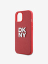 DKNY PU Leder Stack Logo Handgelenkschlaufe Schutzhülle für iPhone 13 Rot DKNY