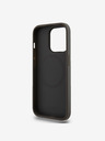 DKNY PU Leder Stack Logo Magsafe Schutzhülle für iPhone 15 Pro Max Grau DKNY