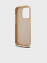 DKNY Rückseite aus PU-Leder mit Karomuster und Streifen für das iPhone 13 Pro Max Pink DKNY