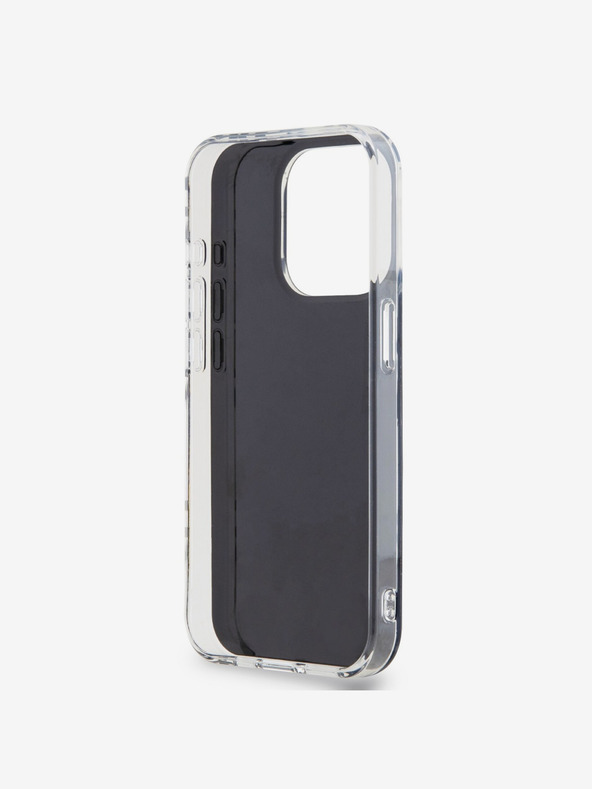 DKNY PC/TPU-Rückseite mit Karomuster für iPhone 15 Pro Max Schwarz DKNY