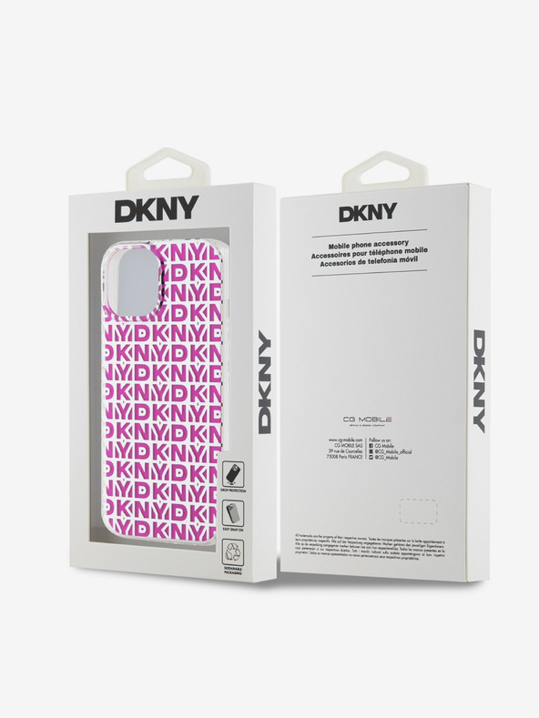 DKNY PC/TPU-Rückseite für iPhone 15 Pink DKNY