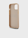 DKNY Rückseite für iPhone 15 Pink DKNY PU-Leder mit tonalem Streifenmuster (Rapport)