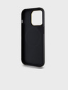 DKNY PU Leder Karomuster Magsafe Schutzhülle für iPhone 15 Pro Schwarz DKNY