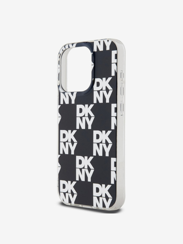 DKNY PC/TPU-Rückseite mit Schachbrettmuster für iPhone 14 Pro Schwarz DKNY