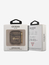 Guess Guess 4G Script PC/PU Tasche für Airpods 1/2 Braun