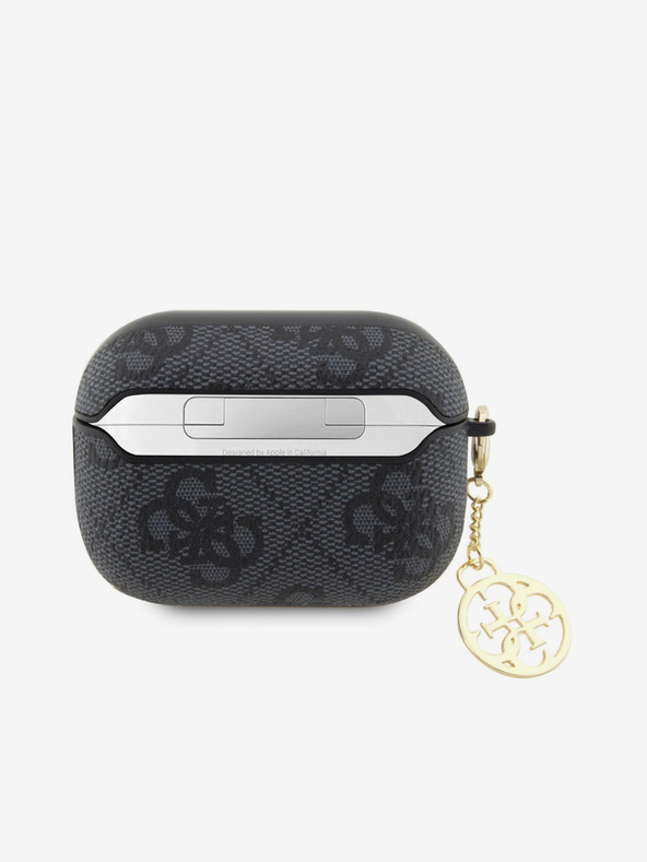 Guess Guess 4G Script PC/PU Charm Hülle für AirPods Pro 2 Schwarz