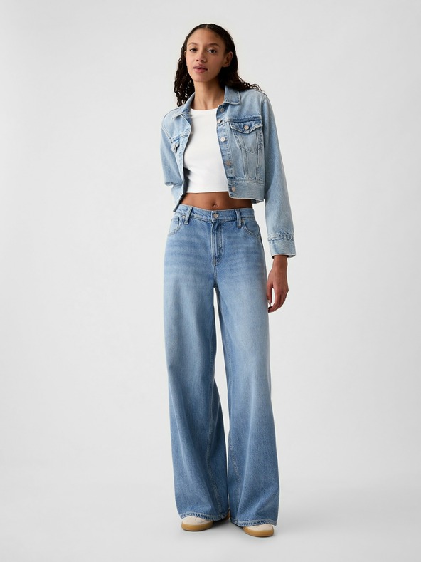GAP Damen Mid Rise UltraSoft Baggy Jeans GAP