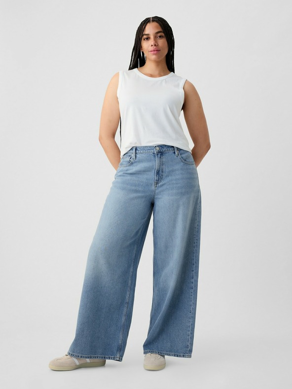 GAP Damen Mid Rise UltraSoft Baggy Jeans GAP