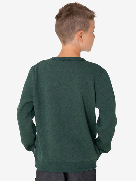 Sam 73 Dunkelgrünes bedrucktes Sweatshirt für Jungen SAM 73 Brandon