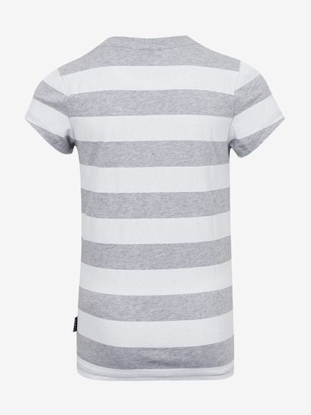 Sam 73 Weiß-grau gestreiftes Kinder-T-Shirt SAM 73 Siobhan