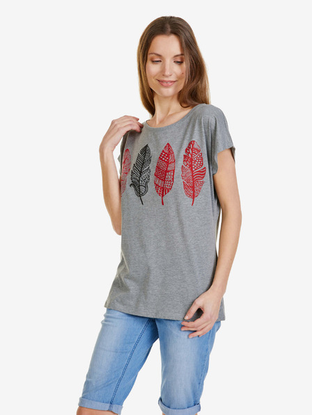 Sam 73 Graues Damen-T-Shirt SAM 73 Penelope