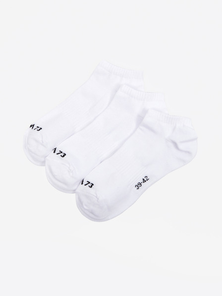 Sam 73 Set aus drei Paar weißen Herrensocken SAM 73 Invercargill