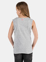 Sam 73 Graues bedrucktes Mädchen-Tank-Top SAM 73