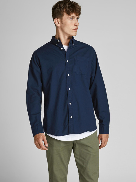 Jack & Jones Dunkelblaues Jack & Jones Oxford-Hemd